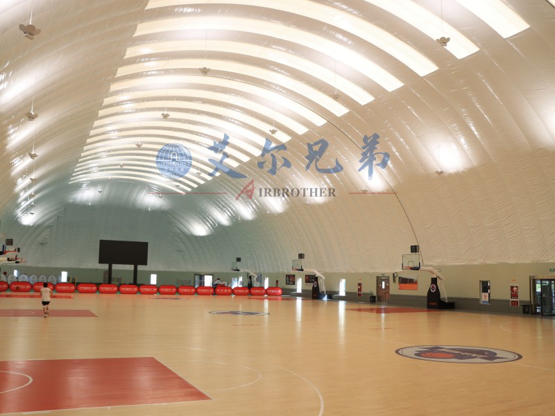 為什么說充氣建筑適合建籃球館？